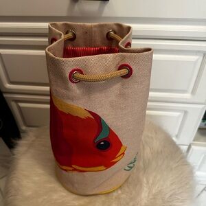 Hermès Matelo multi color canvas beach backpack/duffle. Never used..